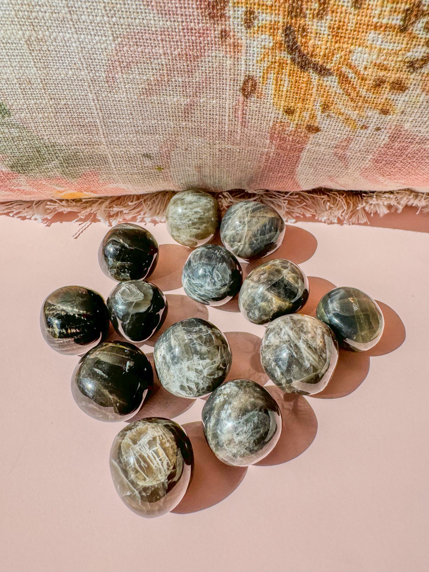 BLACK MOONSTOONE SPHERE