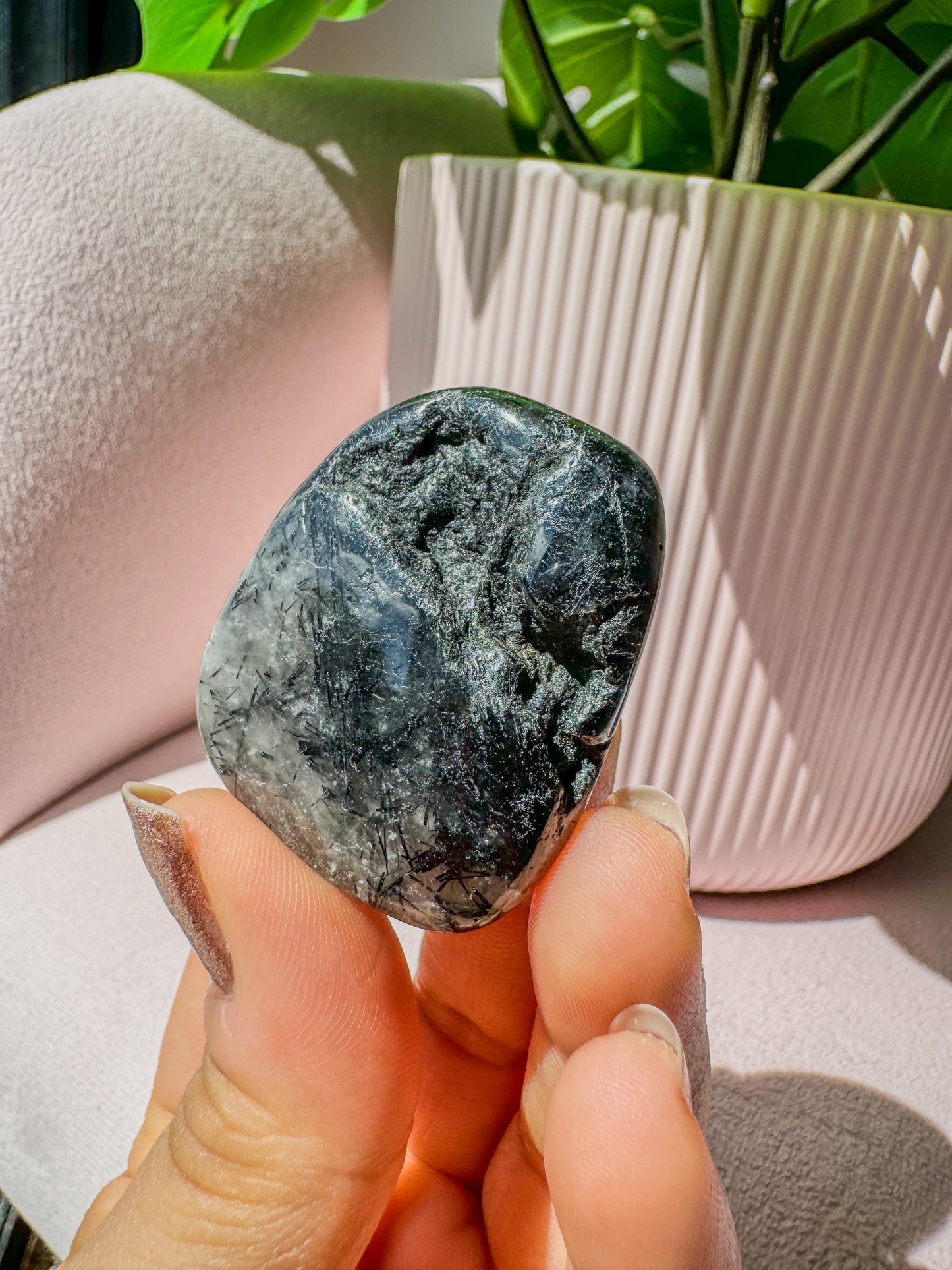 QUARTZ WITH BLACK TOURMALINE