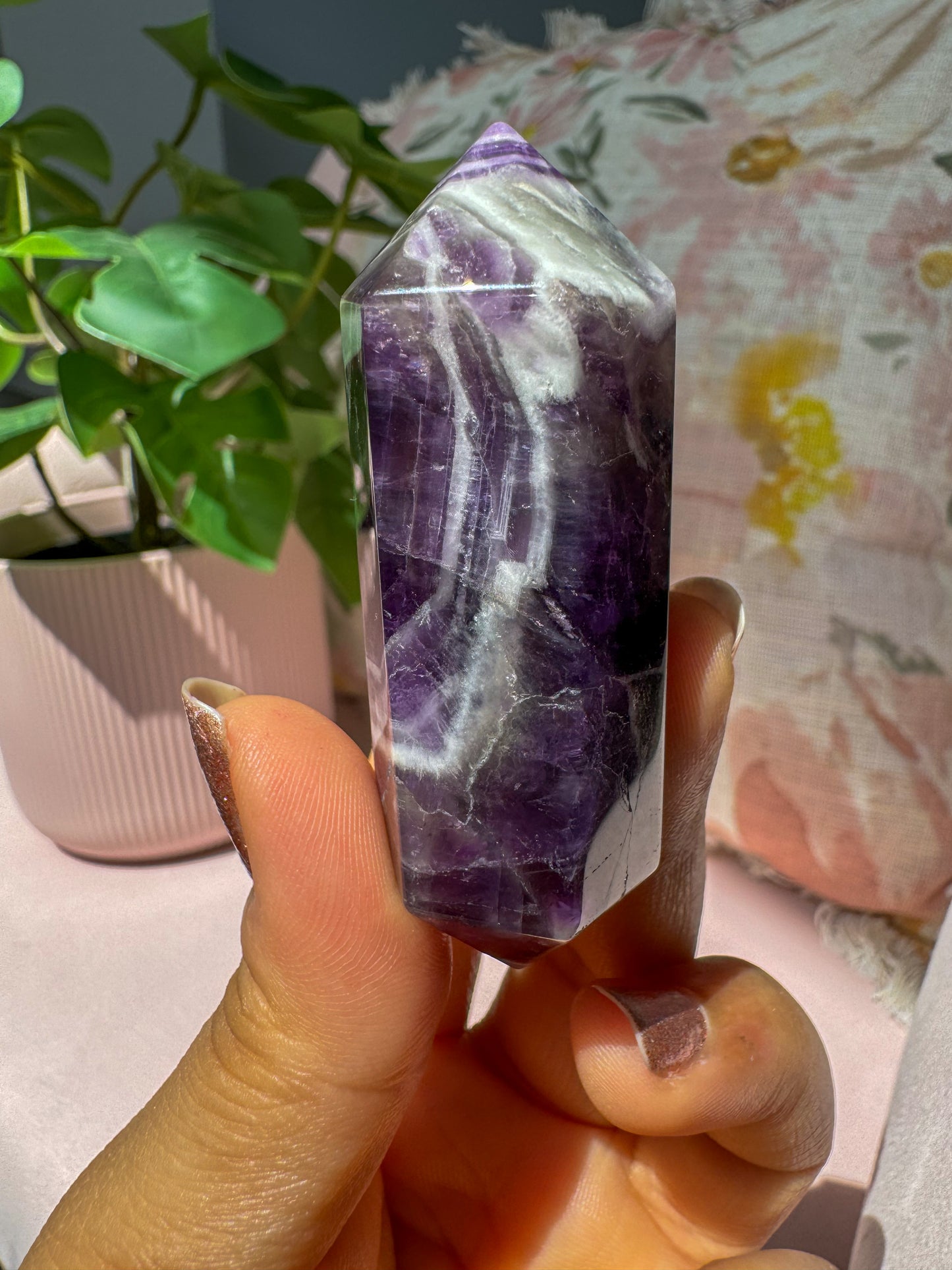 CHEVRON AMETHYST POINT