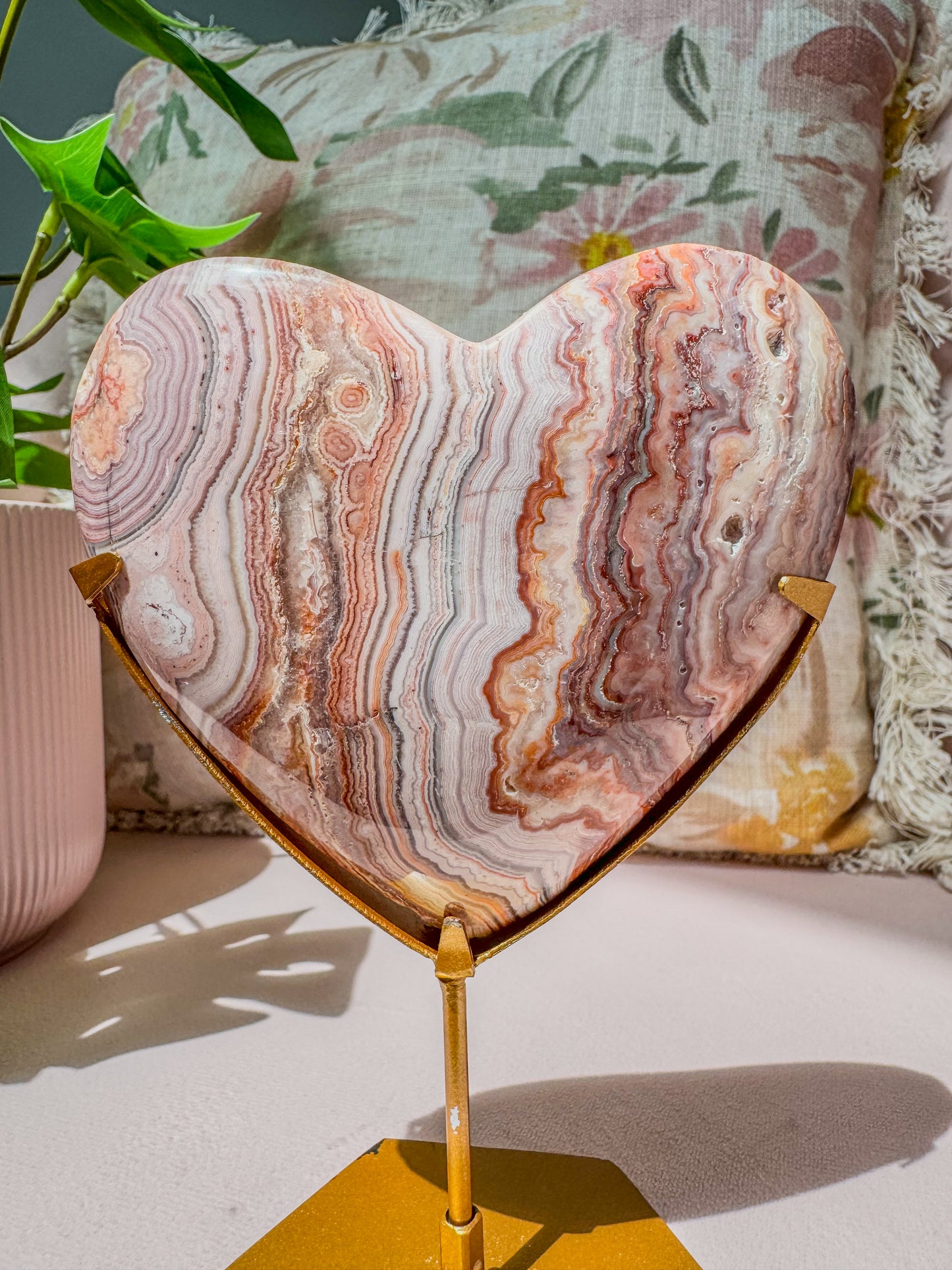 CRAZY LACE AGATE HEART