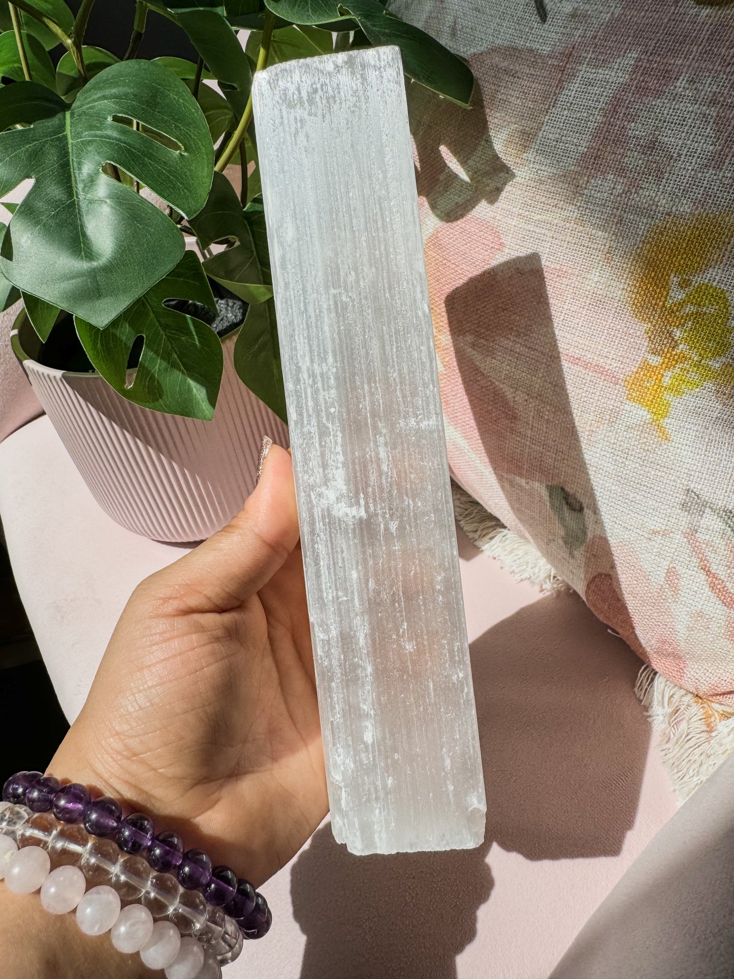 SELENITE CHARGING ROD - NATURAL