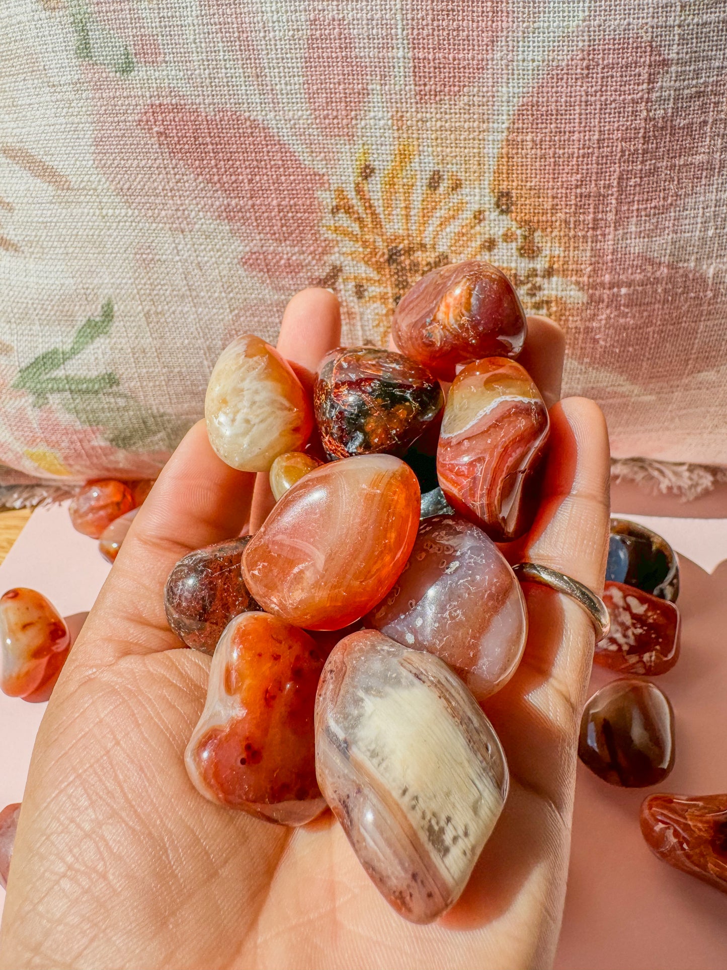 CARNELIAN SEMIPOLISHED TUMBLE