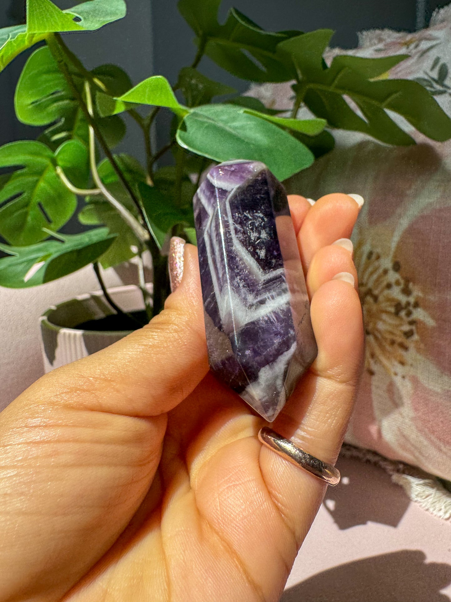 CHEVRON AMETHYST POINT