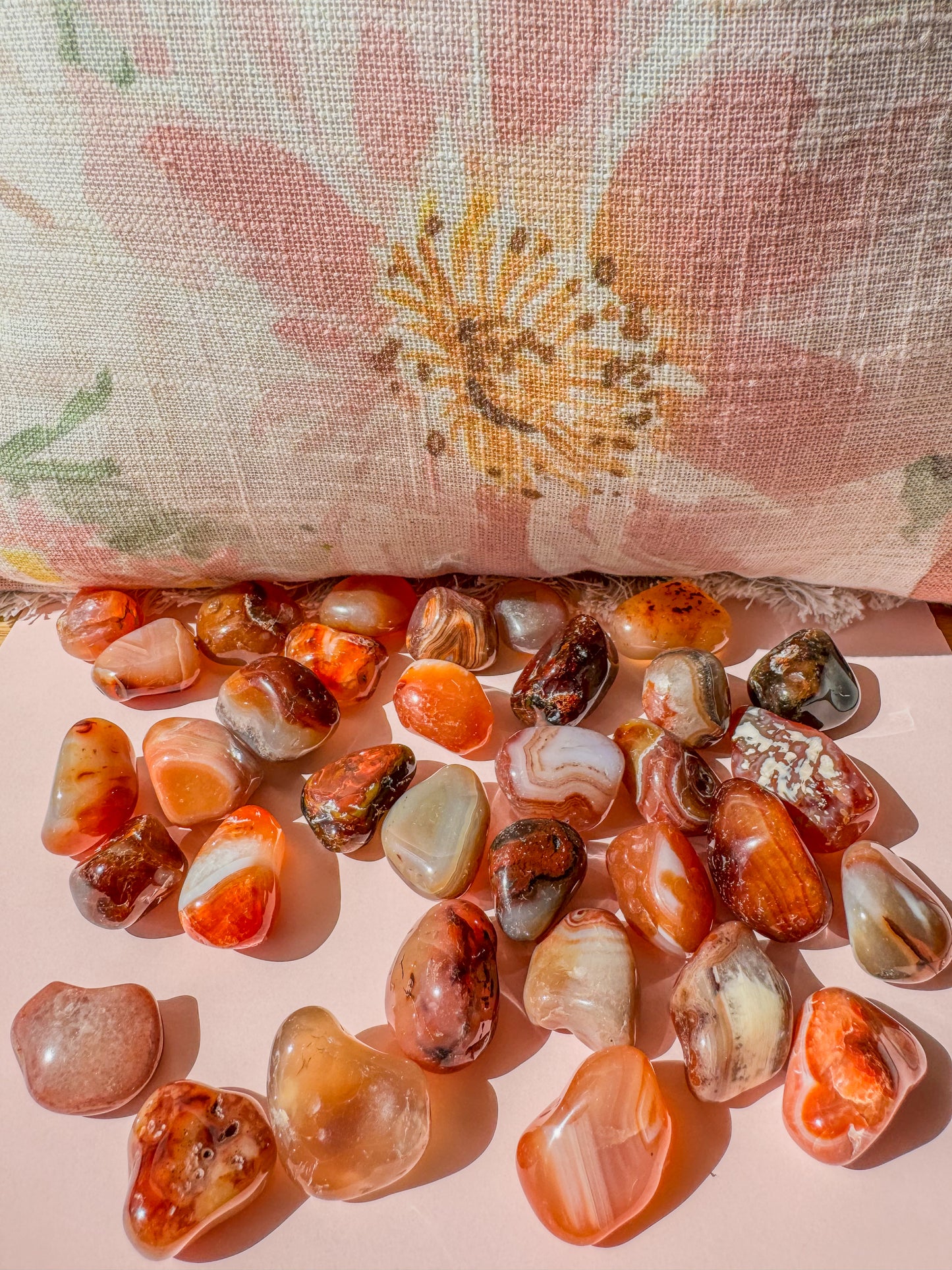 CARNELIAN SEMIPOLISHED TUMBLE