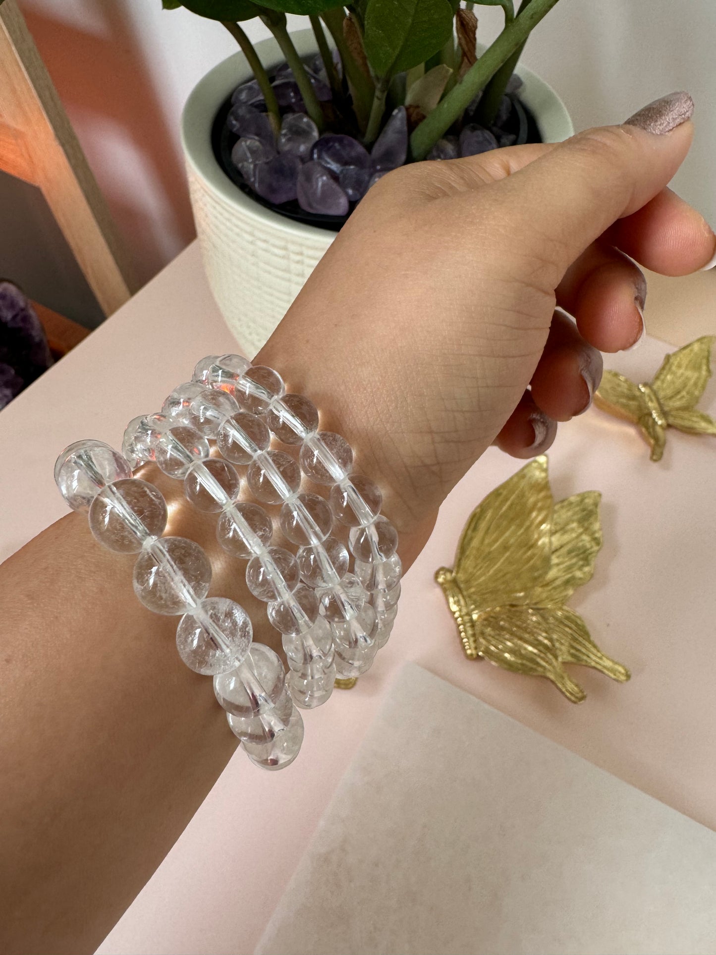 CLEAR QUARTZ BRACELET