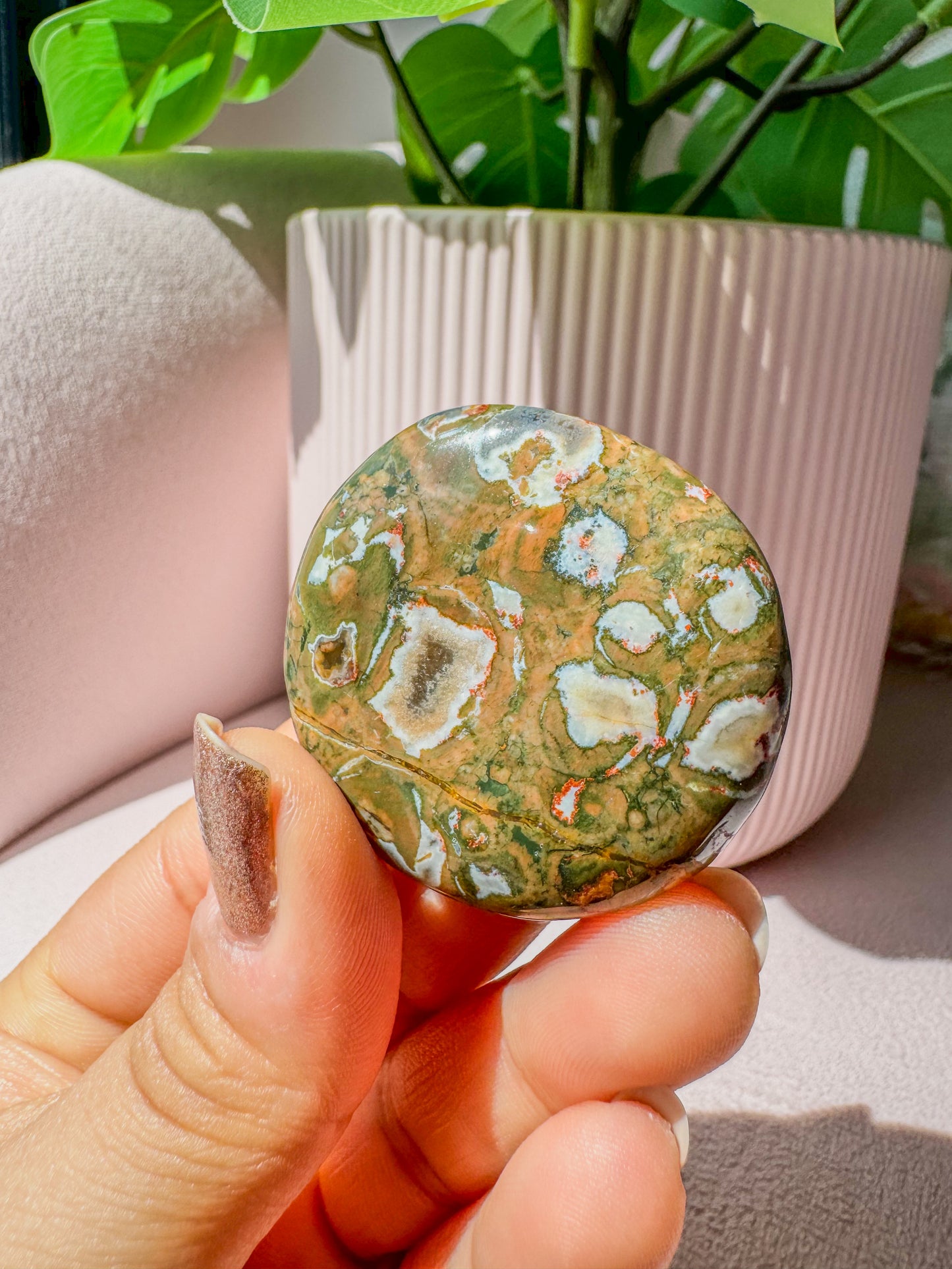 RAINFOREST JASPER PALM CRYSTAL