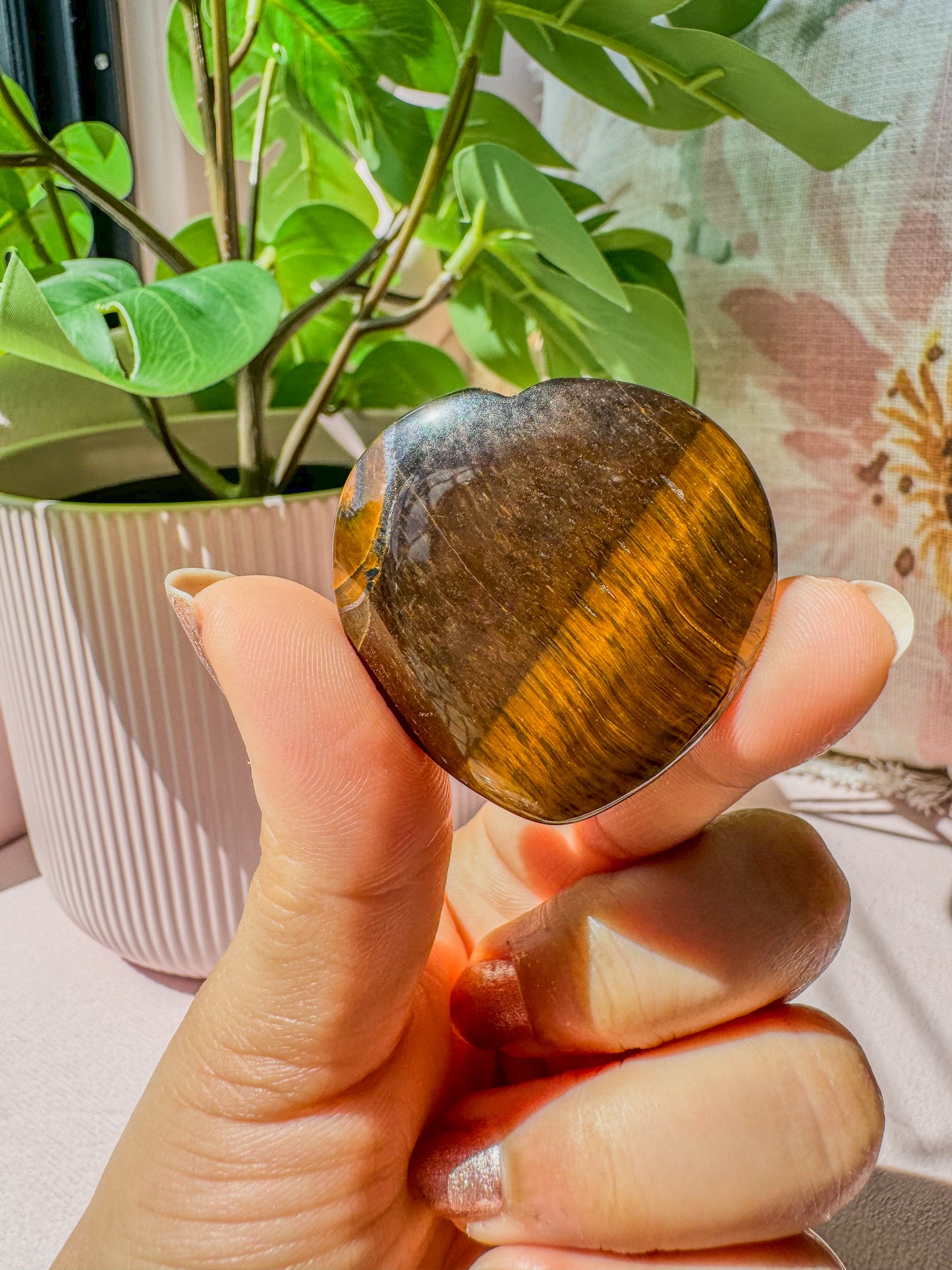 TIGER EYE PALM CRYSTAL