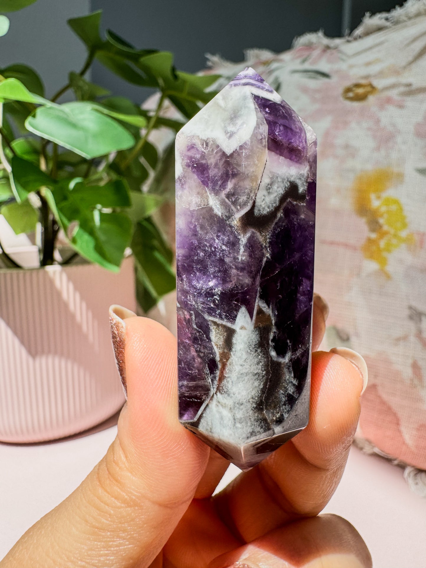 CHEVRON AMETHYST POINT