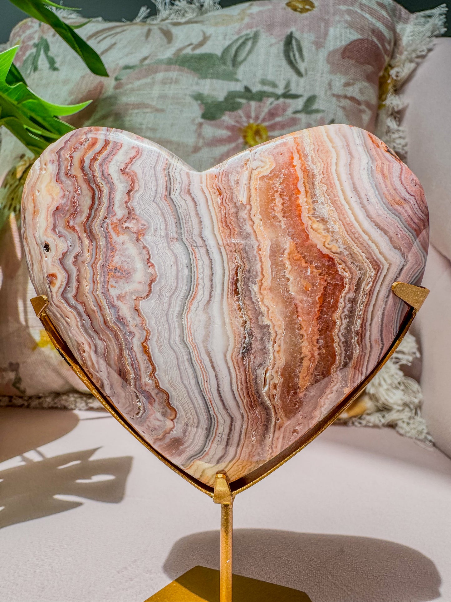 CRAZY LACE AGATE HEART