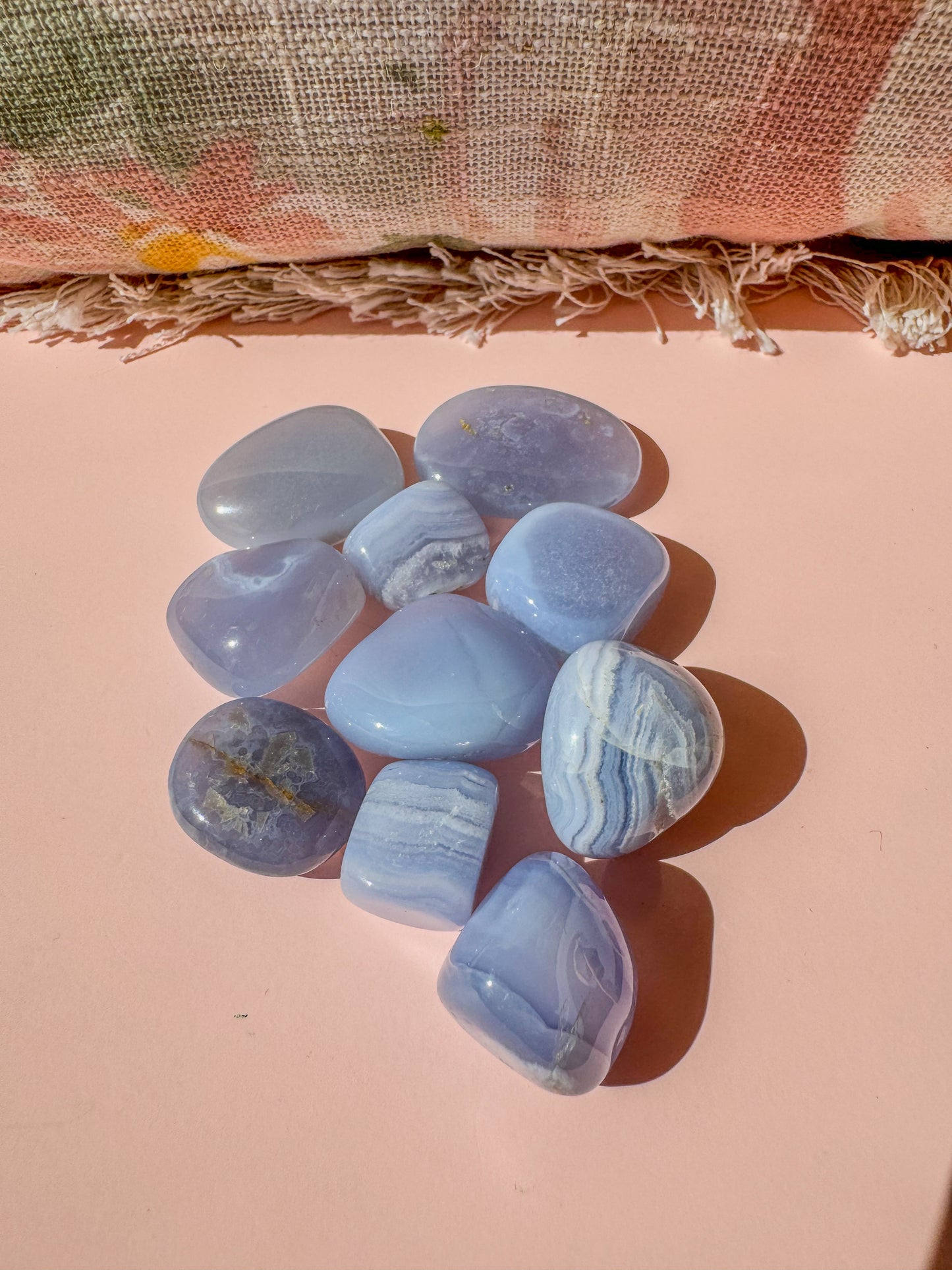 BLUE LACE AGATE TUMBLE