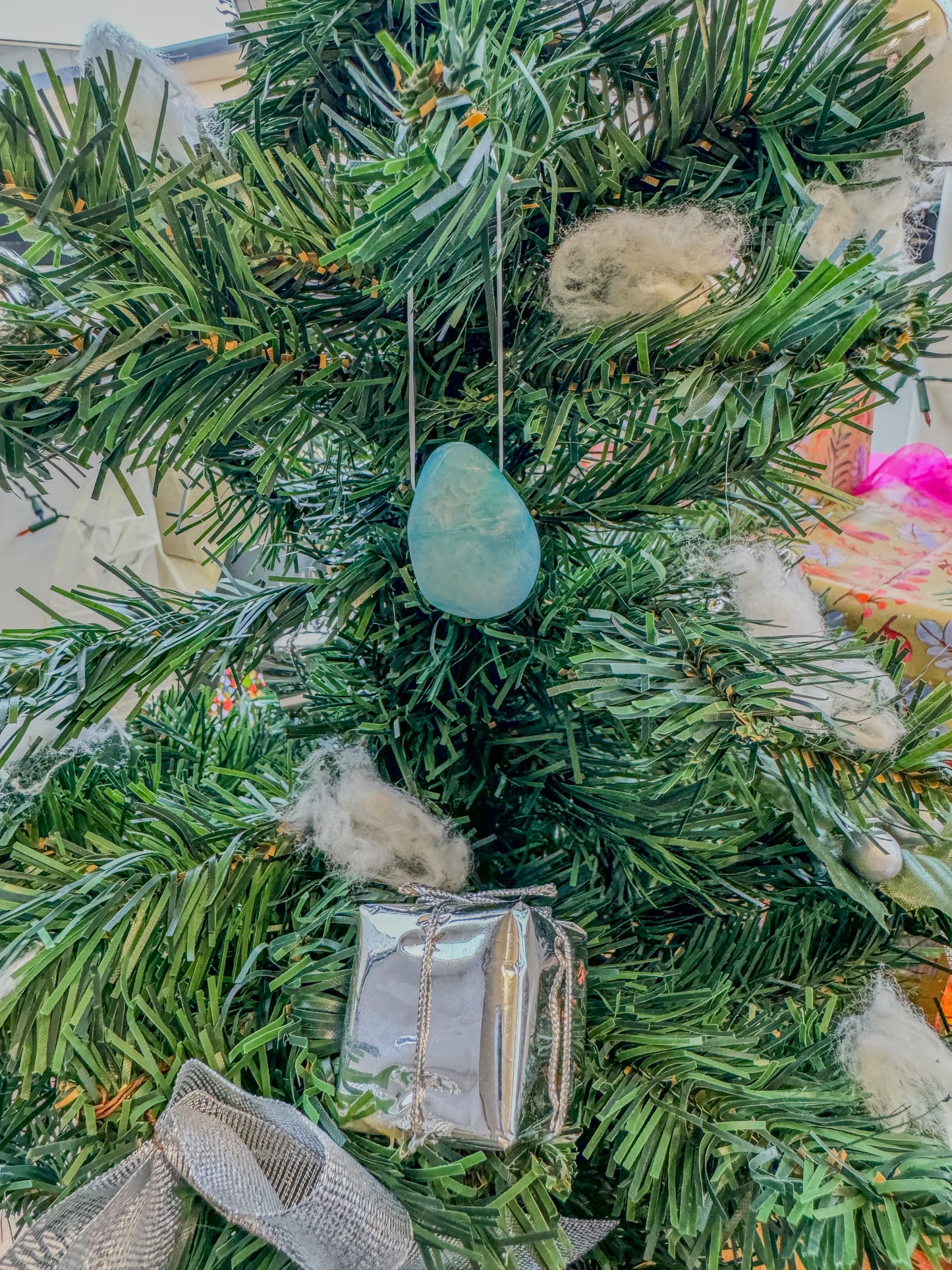 BLUE ARAGONITE CHARM