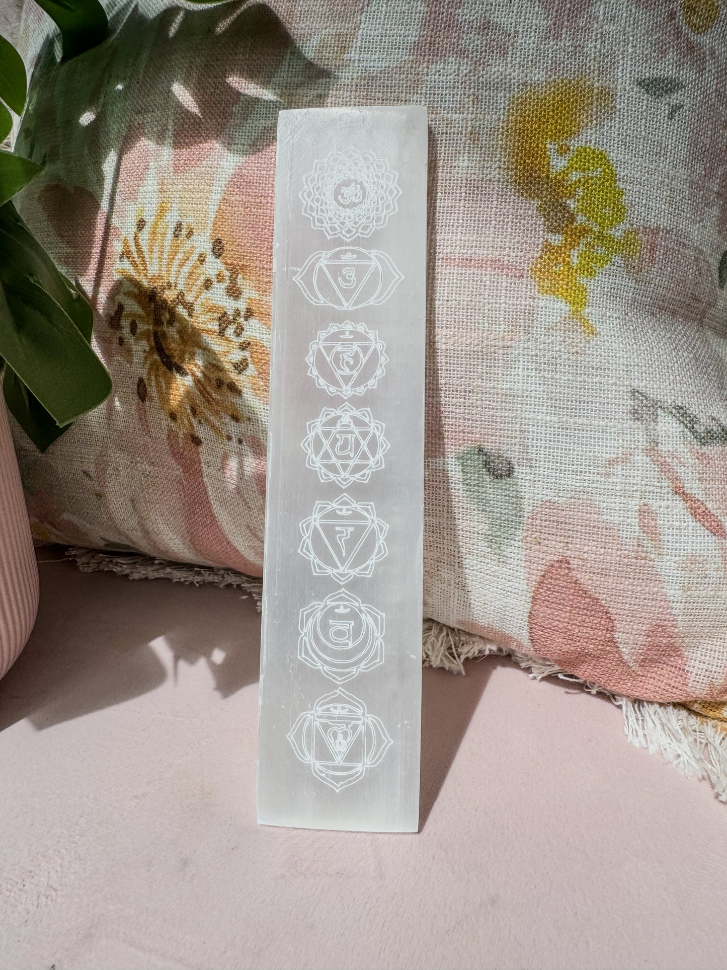 SELENITE CHAKRA RULER