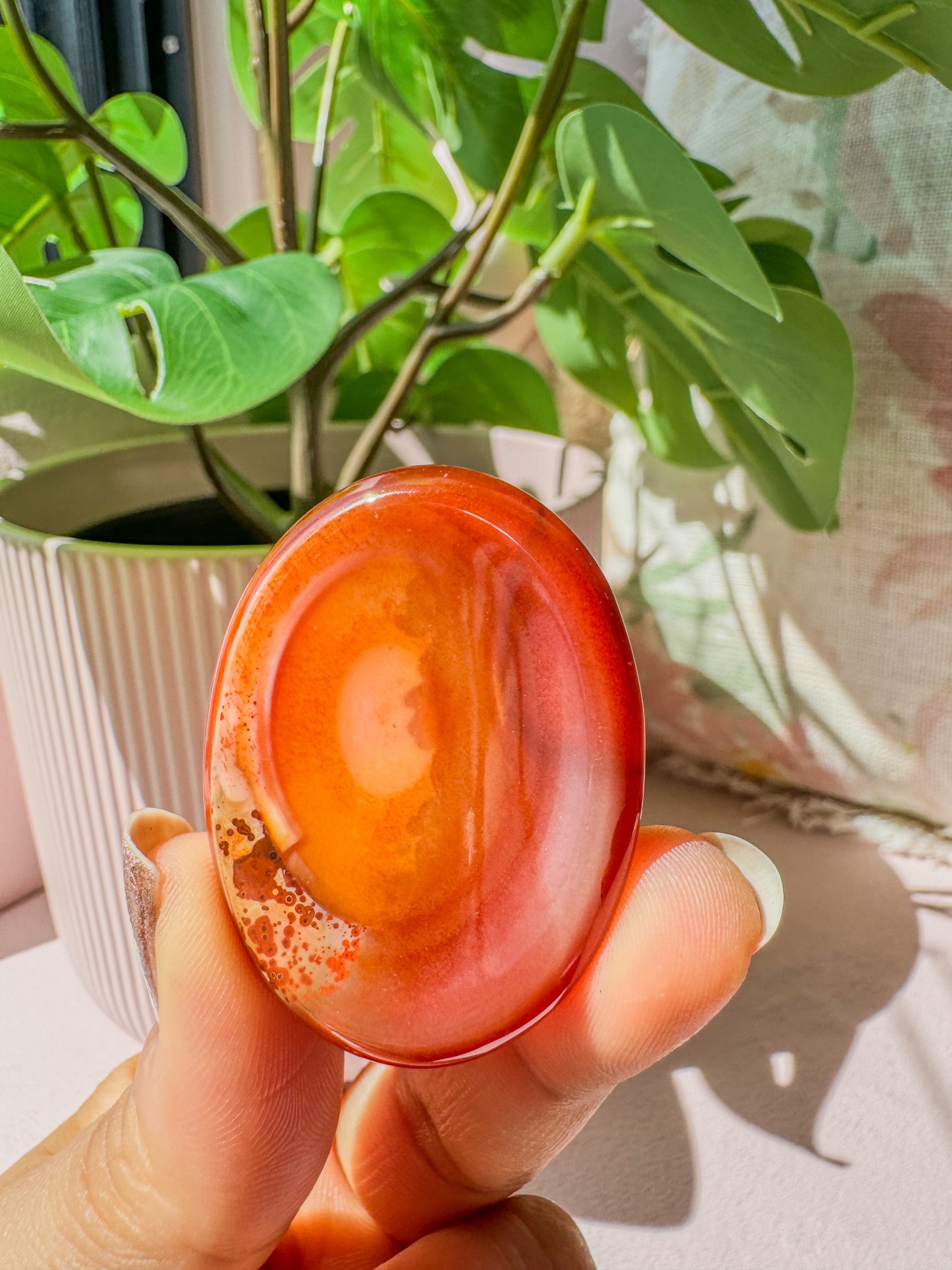 CARNELIAN PALM CRYSTAL