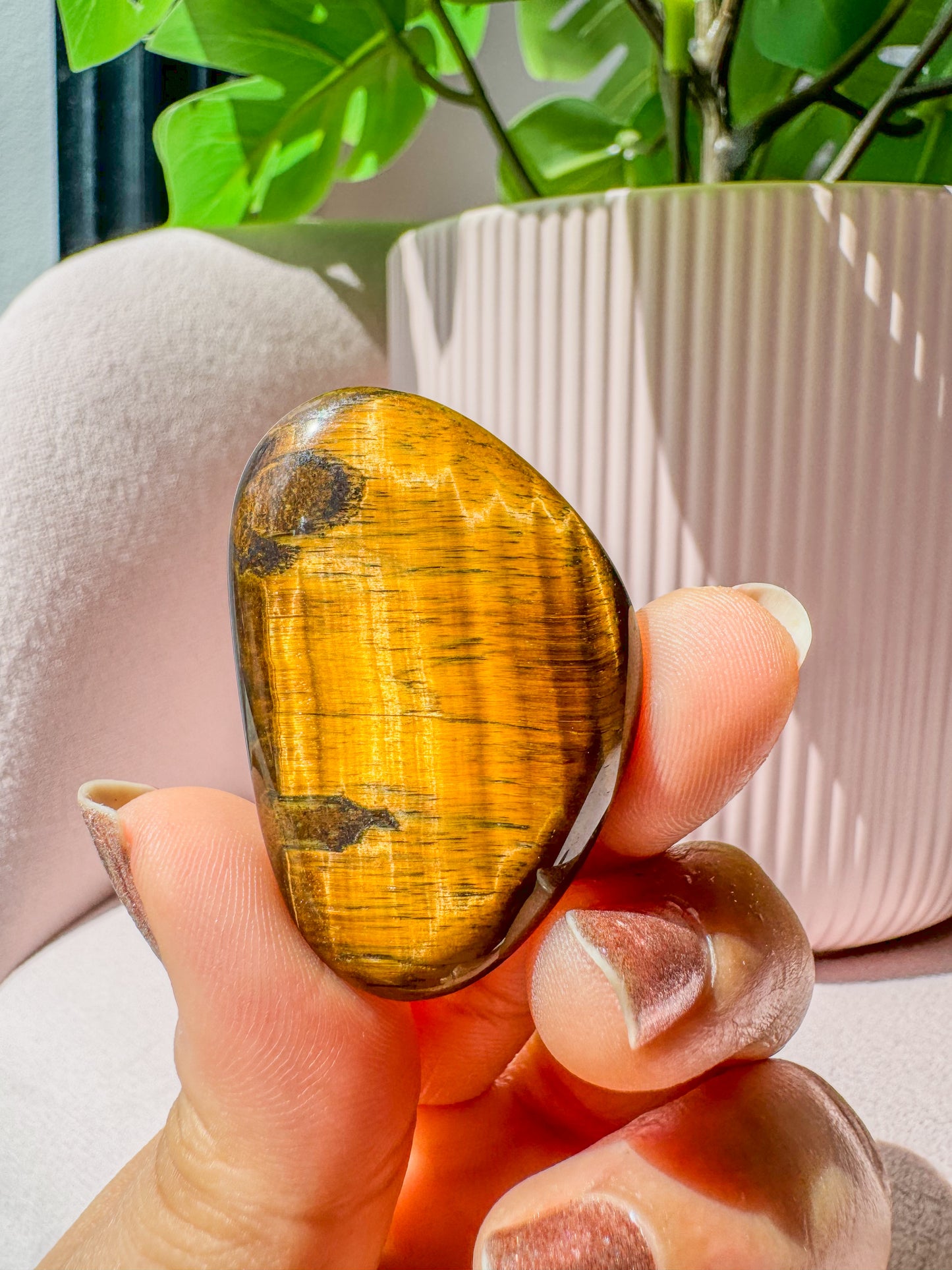 TIGER EYE PALM CRYSTAL