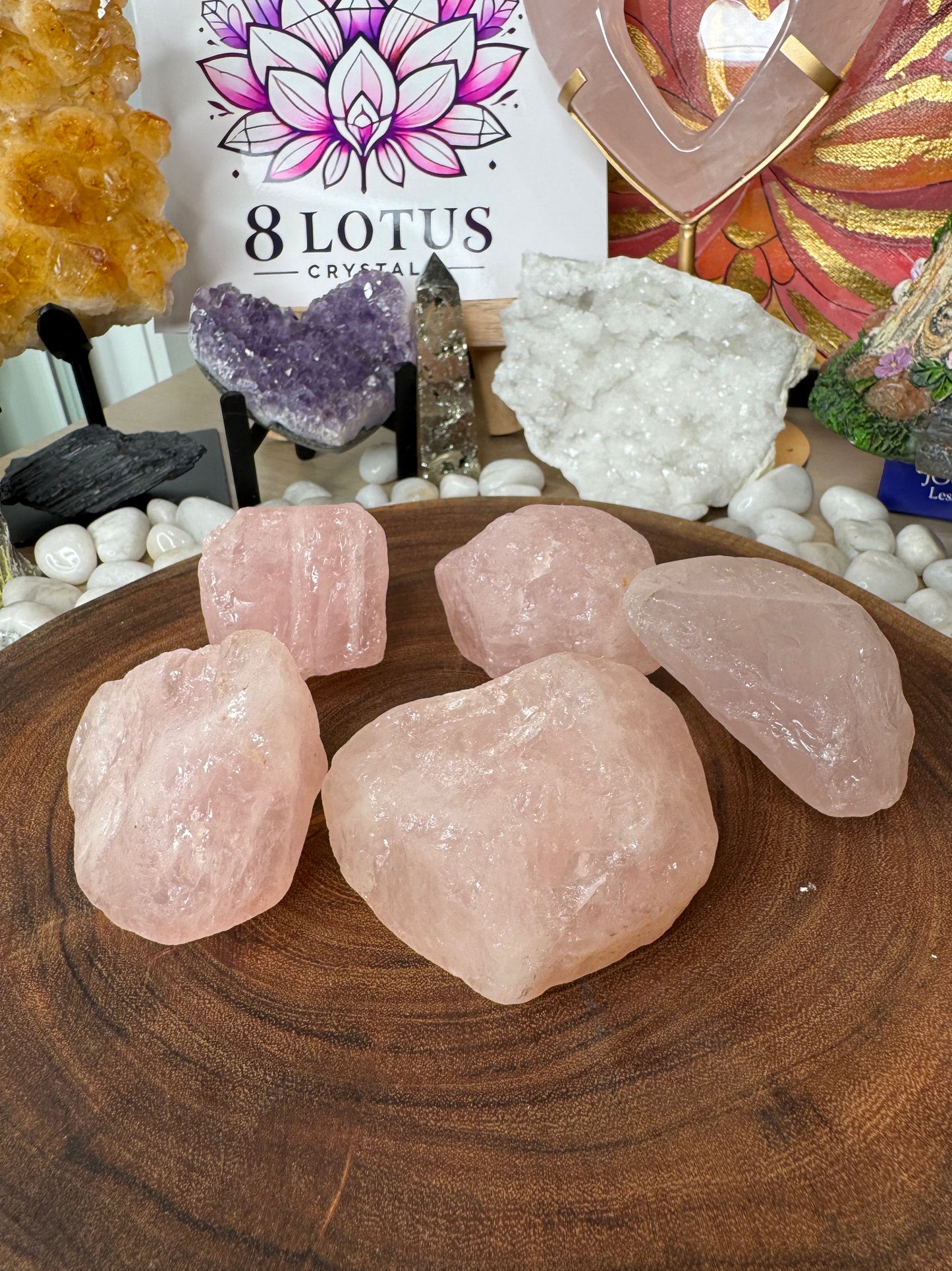 Rose quartz raw