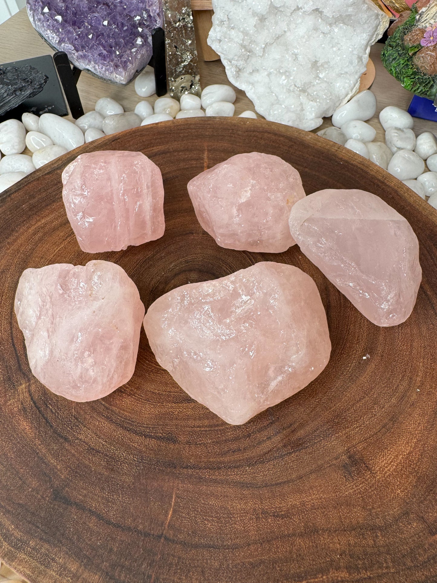 Rose quartz raw